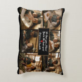 6パーソナライズされた枚のコラージュ アクセントクッション (裏面(縦))