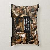 6パーソナライズされた枚のコラージュ アクセントクッション (正面(垂直))