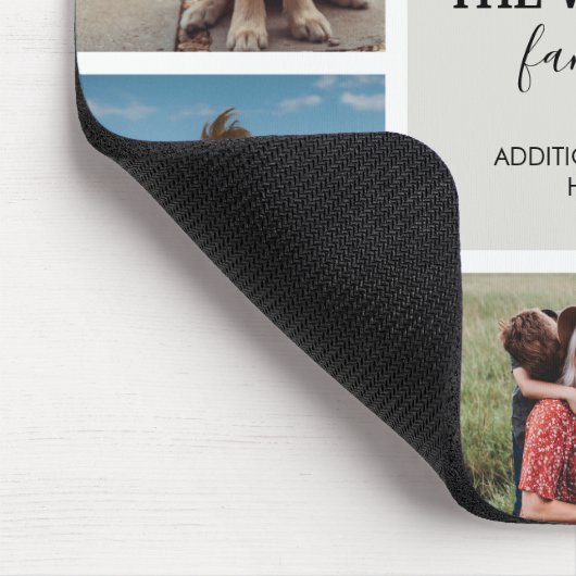 6パーソナライズされた枚の写真家族の思い出のコラージュ マウスパッド (コーナー)