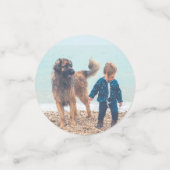 6パーソナライズされた – フォトカスタム誕生日表 コンフェッティ (スモール正面)