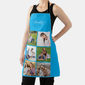 6パーソナライズされた Photo Collageファミリ、カスタム文字 エプロン (インサイチュ)