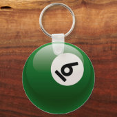 6ビリヤードのボール キーホルダー (正面)