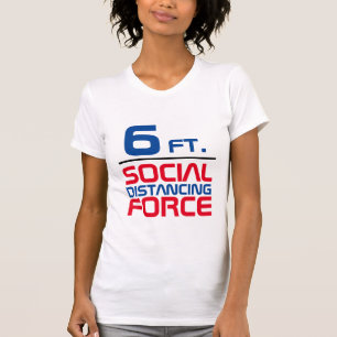6フィート社交距離Tシャツ女性 Tシャツ