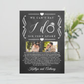 6フィート離れて ウェディング 延期 日程変更 セーブザデート (スタンド正面)