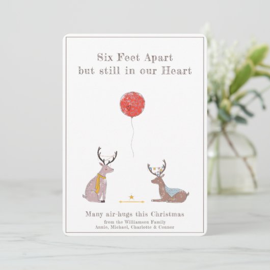 『6フィート離れて』 キュート ファン ディア クォランティン クリスマス (スタンド正面)