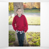 6フォトウォーターカラー3重クリスマスカード 三つ折りクリスマスカード (内部中)