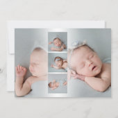 6フォトガールボーイスクリプトハローベビー誕生 案内状 (裏面)