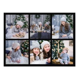 6フォトギャラリーグリッド表示黒フレーム準備完了 フォトプリント           