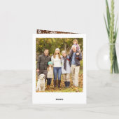 6フォトクリスマスウッド素朴グリーティング シーズンカード (裏面)