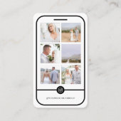 6フォトグ食べ物を与えリットインスタモダングラムのロゴ 名刺 (正面)