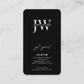 6フォトグ食べ物を与えリットインスタモダングラムのロゴ 名刺 (裏面)