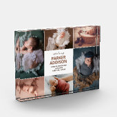 6フォトコモダンラージュグリッド生まれたばかりのベビー誕生アン フォトブロック (左)