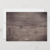 6フォトコラージウッドハッピーメリークすてきクリスマス シーズンカード (裏面)