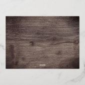 6フォトコラージウッドハッピーメリークすてきクリスマス 箔シーズンカード (裏面)