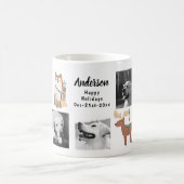 6フォトコラージクリスマスイベント誕生日 コーヒーマグカップ (中央)