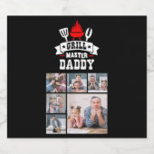 6フォトコラージグリルマスターダディBBQ ビールラベル (シングルラベル)