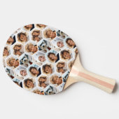 6フォトコラージハニカムパターン – BE PATIENT 卓球ラケット (横)