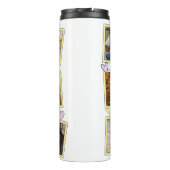 6フォトコラージュかわいいベビーピンクブルーグラニー タンブラー (裏面)