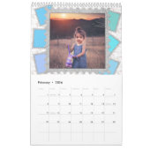 6フォトコラージュかわいいベビーファミリーラブグラニー カレンダー (2月 2026)