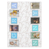 6フォトコラージュかわいいベビーファミリーラブグラニー テーブルクロス (正面)