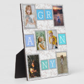 6フォトコラージュかわいいベビーファミリーラブグラニー フォトプラーク (側面)