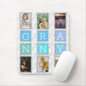 6フォトコラージュかわいいベビーファミリーラブグラニー マウスパッド (マウス)