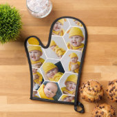 6フォトコラージュのテンプレート パーソナライズされた 鍋つかみ (トップダウン)