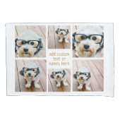 6フォトコラージュのミニマル – カラー編集可能 枕カバー (正面)