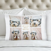 6フォトコラージュのミニマル – カラー編集可能 枕カバー