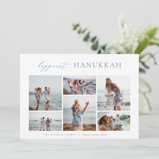 6フォトコラージュエレガントハヌカー シーズンカード (スタンド正面)