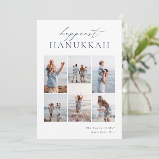 6フォトコラージュエレガントハヌカー シーズンカード (スタンド正面)