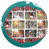 6フォトコラージュティール（緑がかった色）プレイヤー番号チーム名 ソフトボール (正面左)