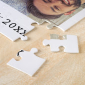 6フォトコラージュテンプレートファミリー名白 ジグソーパズル (側面)