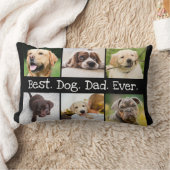 6フォトコラージュド最高のッグパパエバー白黒 ランバークッション (ブランケット)