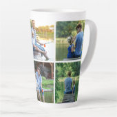 6フォトコラージュパパ父キープサケ カフェラテマグ (右アングル)