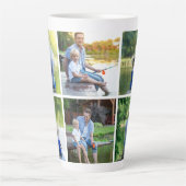 6フォトコラージュパパ父キープサケ カフェラテマグ (正面)