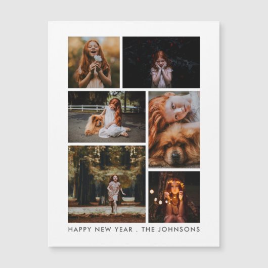6フォトコラージュパーソナライズされた年末年始 (正面)