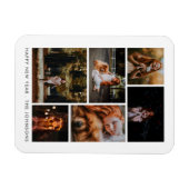 6フォトコラージュパーソナライズされた年末年始 マグネット (横)