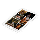 6フォトコラージュパーソナライズされた年末年始 マグネット (左側)