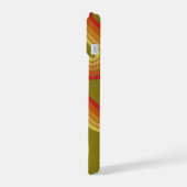 6フォトコラージュファンキーラインアート – サンセットカラー iPhone 15ケース (左側面)