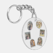 6フォトコラージュモダンファエレガントミリーラブ キーホルダー (正面左)