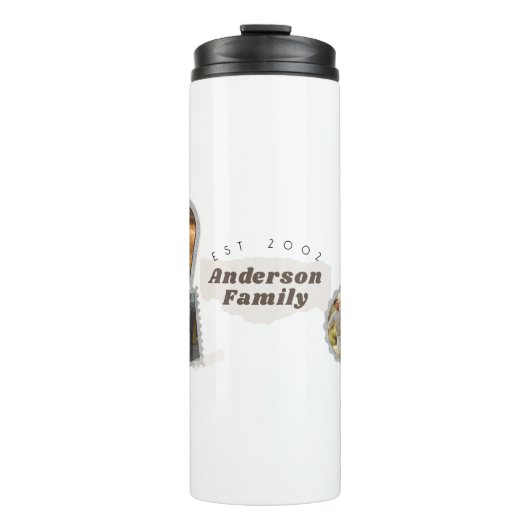 6フォトコラージュモダンファエレガントミリーラブ タンブラー (正面)