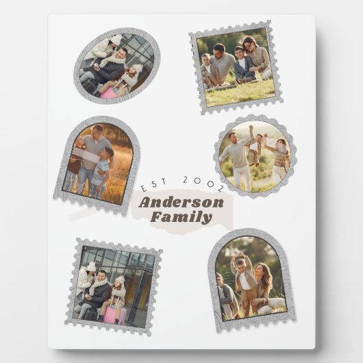 6フォトコラージュモダンファエレガントミリーラブ フォトプラーク (正面)