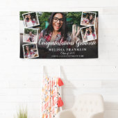 6フォトコラージュモダン卒業式パーティー 横断幕 (インサイチュ)