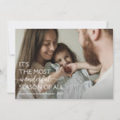 6フォトコラージュモダン素敵な季節のクリスマス シーズンカード (正面)