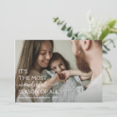 6フォトコラージュモダン素敵な季節のクリスマス シーズンカード (スタンド正面)