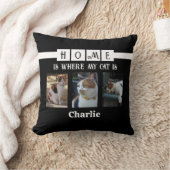 6フォトコラージュ動物愛好家白黒 クッション (ブランケット)