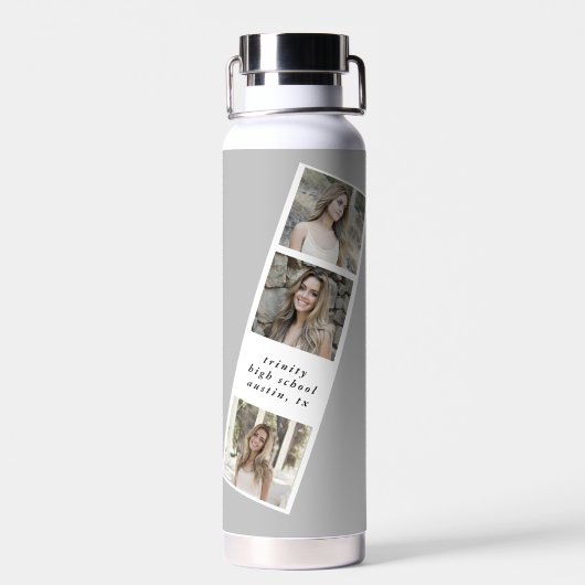 6フォトコラージュ卒業水筒 ウォーターボトル (背面)