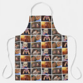 6フォトコラージュ家族の写真パターン エプロン (正面)