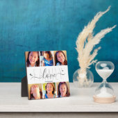 6フォトコラージュ家族ラブスクリプトハート モダン フォトプラーク (インサイチュ)